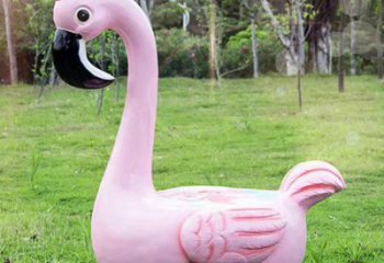 天鵝坐凳雕塑，卡通動物雕塑，彩繪工藝