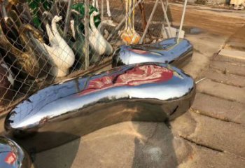 房地產坐凳雕塑，仿古景觀雕塑，鏡面制造