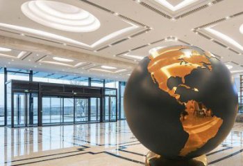 景觀地球雕塑優選，酒店擺件，不銹鋼地球雕塑選定