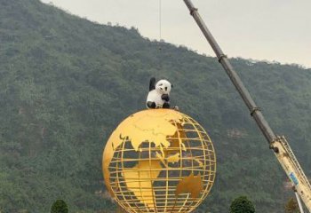 地球儀雕塑優(yōu)選，室外雕塑，景觀烤漆地球儀雕塑制作