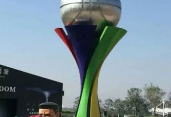 地球儀雕塑精品，景觀雕塑，不銹鋼手托地球儀雕塑生產商