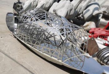 乘船人雕塑定做，廣場(chǎng)系列，不銹鋼乘船人雕塑制作