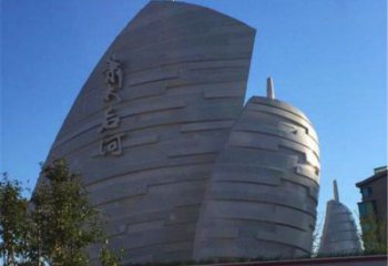 揚(yáng)帆遠(yuǎn)航雕塑制造商，戶外擺放，不銹鋼揚(yáng)帆遠(yuǎn)航雕塑廠家