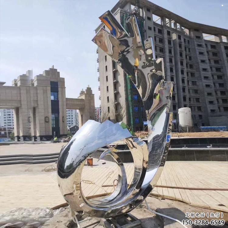 鳳凰雕塑定制，小區(qū)雕塑，不銹鋼鳳凰雕塑廠家提供