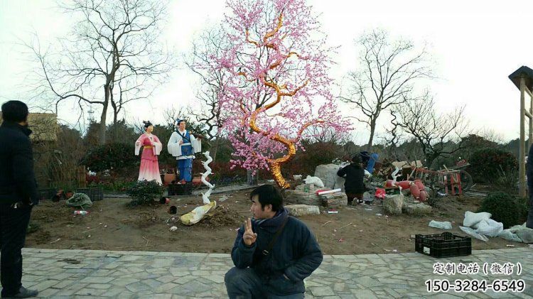 梧桐花雕塑制造廠家，歐式風格，梧桐花雕塑供給