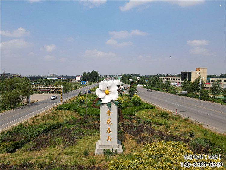 杏花雕塑常用，景觀概念，不銹鋼杏花雕塑廠家