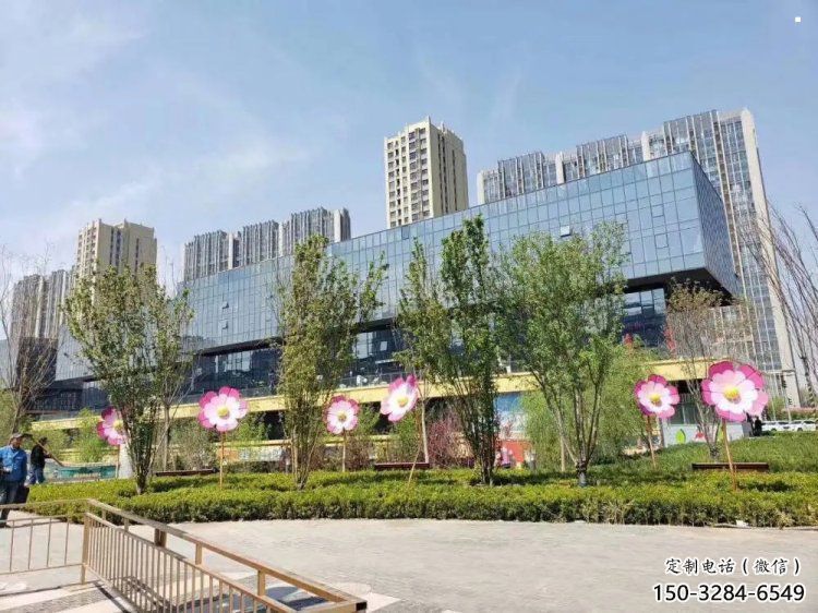 杏花雕塑訂做，公園雕塑，不銹鋼杏花雕塑生產(chǎn)商