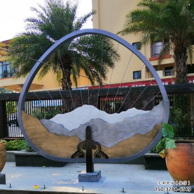 假山鐵藝雕塑，校園雕塑，白鋼假山雕塑制作廠家