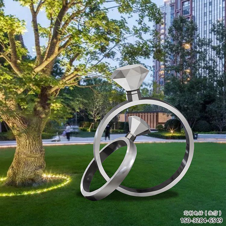 鉆戒雕塑工廠標準，多彩藝術，景觀鉆戒雕塑供應