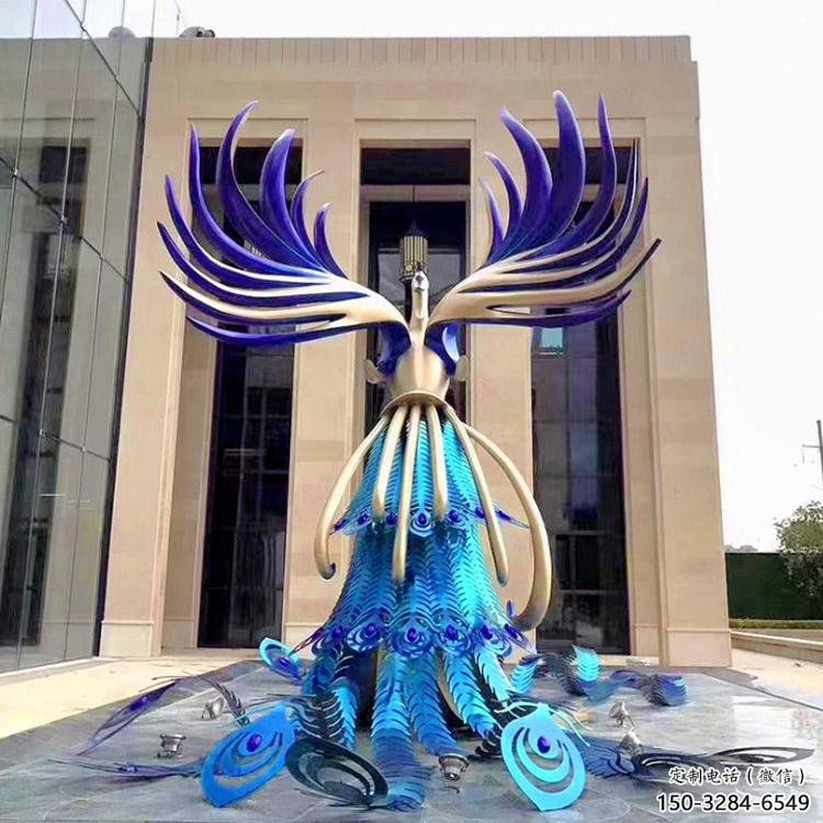 孔雀雕塑制造商，景觀雕塑，不銹鋼孔雀雕塑訂做廠家