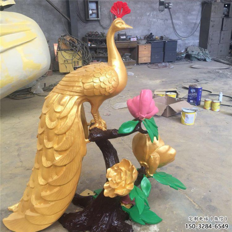 孔雀雕塑廠家，美陳雕塑，制造銅孔雀雕塑公司?