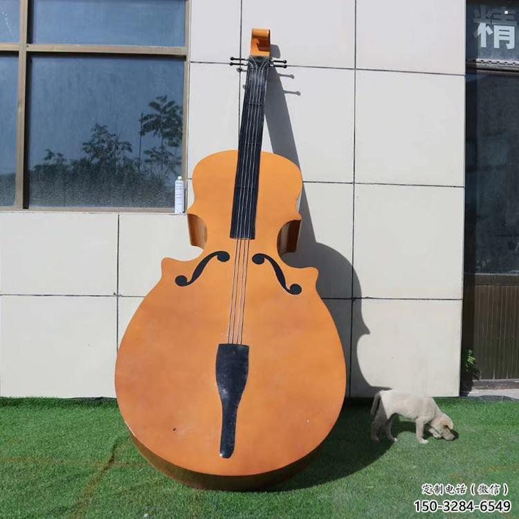 大提琴雕塑精選，街頭藝術，不銹鋼大提琴雕塑承接