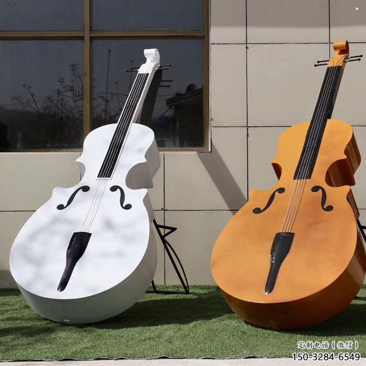 大提琴雕塑造型選用，美陳雕塑，不銹鋼大提琴雕塑標準