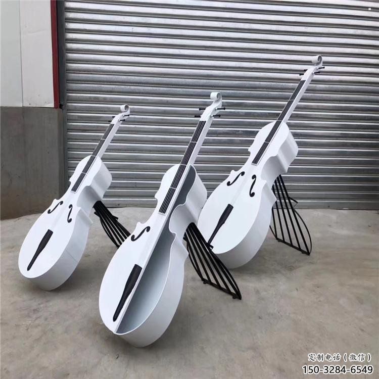 雕塑定制，小區雕塑，不銹鋼大提琴雕塑提供