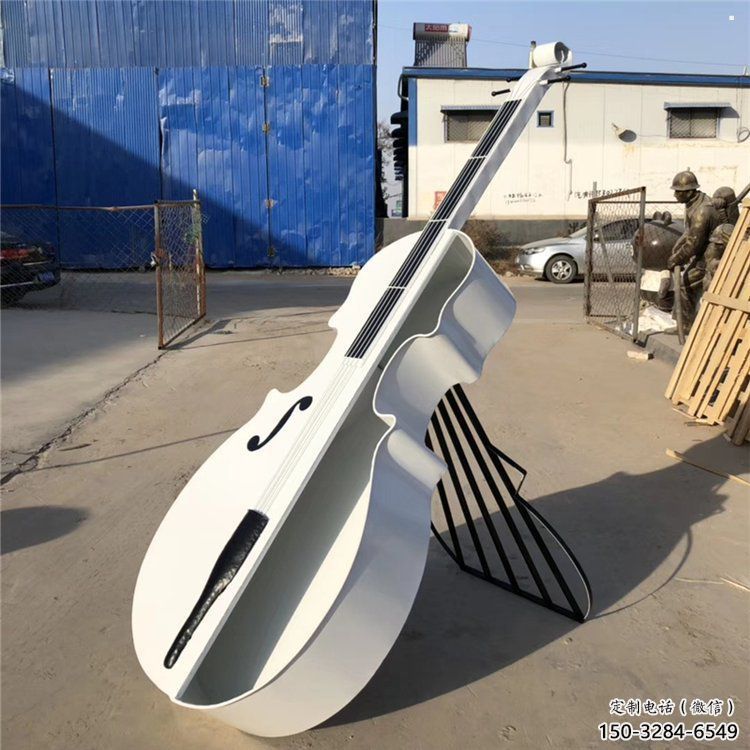 提琴雕塑生產(chǎn)，白鋼構(gòu)件，金屬烤漆提琴雕塑通用