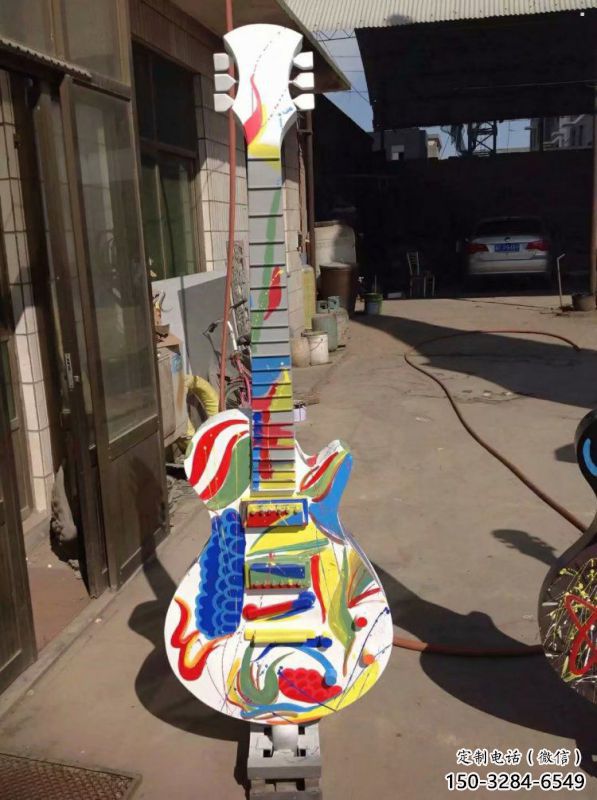 提琴雕塑預定，美陳雕塑，花園烤漆提琴雕塑承接