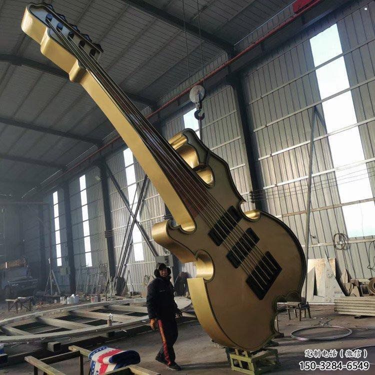 提琴雕塑訂做，景區案例，藝術不銹鋼提琴雕塑定制