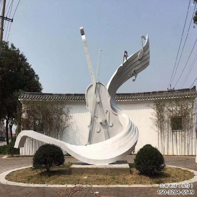 小提琴雕塑精選，景觀概念，不銹鋼小提琴雕塑生產
