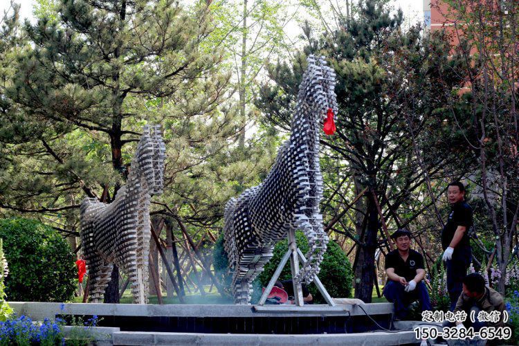 方塊馬雕塑承接，廣場系列，主題方塊馬雕塑標準