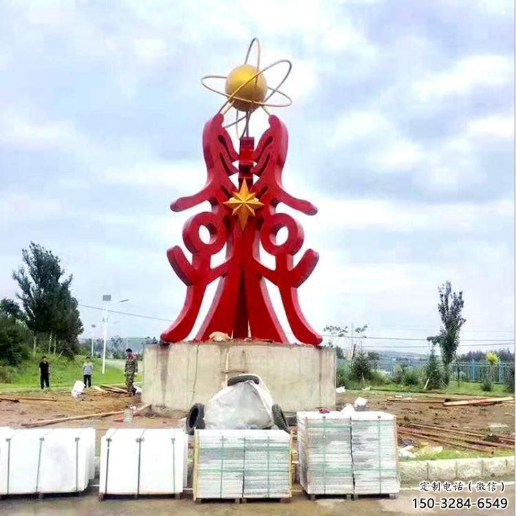 古文字雕塑服務商，景觀雕塑，不銹鋼古文字雕塑廠家