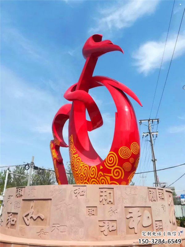 和字雕塑制造，歐式風格，不銹鋼和字雕塑創意廠家