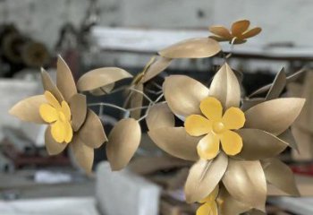 櫻花雕塑制造商，小區(qū)擺件，不銹鋼櫻花雕塑制造商