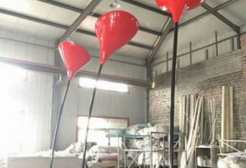 郁金香雕塑常用，景觀擺件，不銹鋼郁金香雕塑廠家