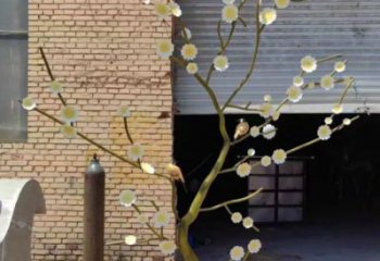 紫丁香雕塑定做，公園小品，不銹鋼紫丁香雕塑廠家精選