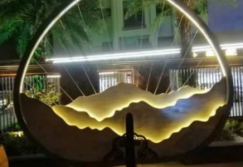 景觀假山雕塑，景觀概念，標示假山雕塑工廠