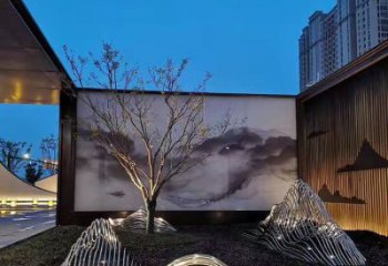 藝術假山雕塑，園林裝飾，鋼結構假山雕塑制造廠家