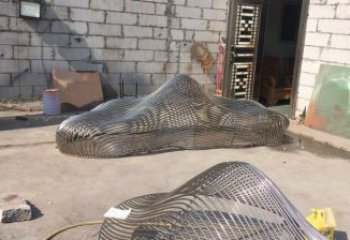 操場景觀雕塑，鏤空假山雕塑，噴砂制造