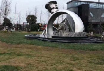 鋼結(jié)構戒指環(huán)雕塑指用，景觀雕塑，藝術戒指環(huán)雕塑點擊