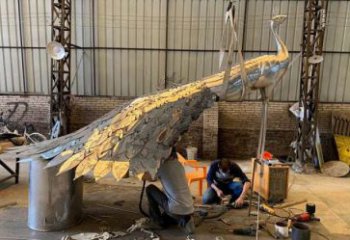 孔雀雕塑制作廠家，戶外雕塑，不銹鋼孔雀雕塑優(yōu)選