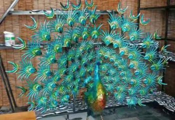 孔雀開屏雕塑供需，多彩藝術，景觀孔雀開屏雕塑制造商?