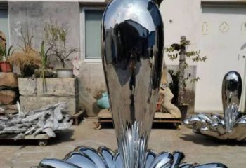 海雕塑通用，陸地擺件，不銹鋼海浪紋雕塑點擊