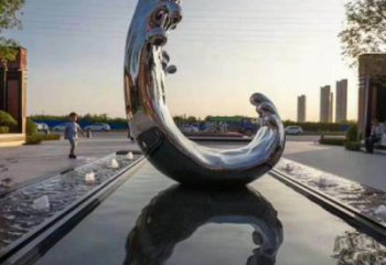 游樂(lè)場(chǎng)浪花雕塑