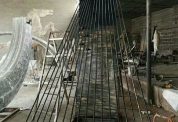 馬頭琴雕塑預定，露天雕塑，不銹鋼馬頭琴雕塑制作