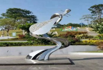 提琴雕塑制作，公園小品，不銹鋼提琴雕塑優選