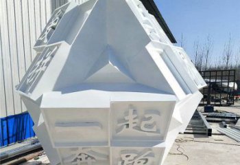 魔方雕塑訂做通用，美陳雕塑，廣場字體魔方雕塑優選