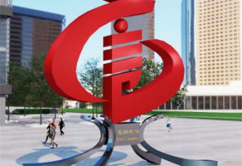 景觀言字雕塑生產，美陳雕塑，不銹鋼言字雕塑定制廠家