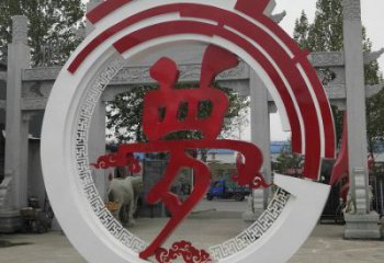 金屬夢字雕塑制作，城市裝飾，不銹鋼夢字雕塑標準