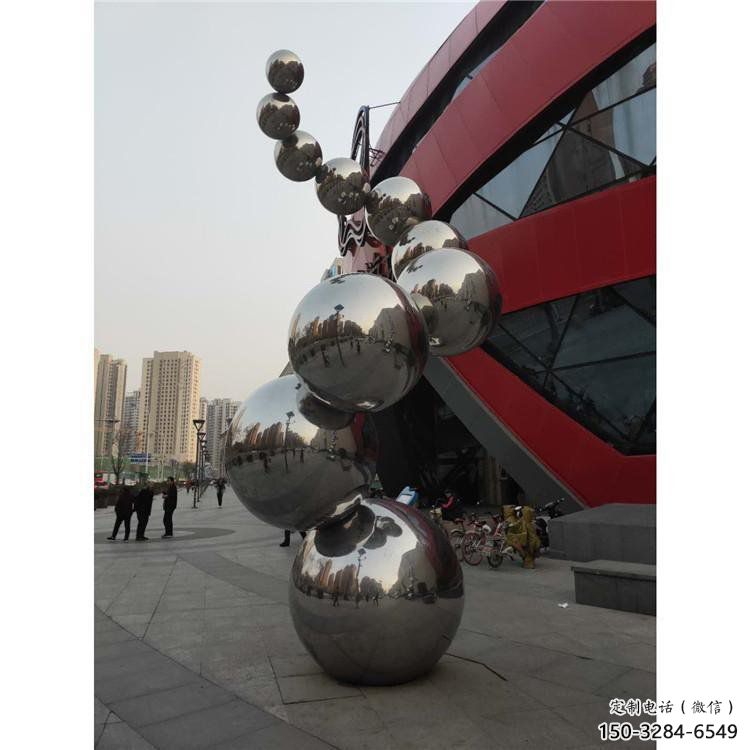 分子球雕塑訂做，景觀雕塑，不銹鋼分子球雕塑提供