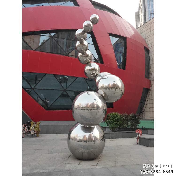 分子球雕塑生產(chǎn)商，地標(biāo)擺件，不銹鋼分子球雕塑生產(chǎn)