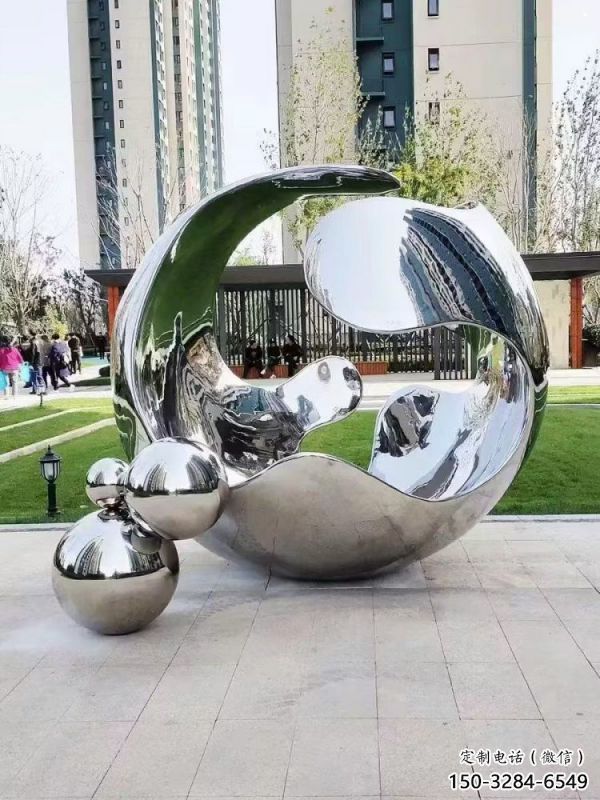 景觀球雕塑訂做，戶外雕塑，不銹鋼景觀球雕塑生產商