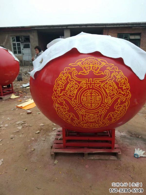 圓球雕塑擺件，景區(qū)案例，房地產(chǎn)烤漆圓球雕塑常用