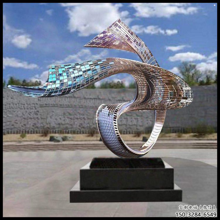 住宅小區飄帶雕塑