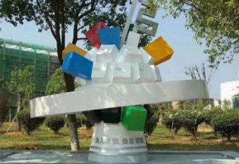 棱面球雕塑指用，景觀概念，景觀鏤空棱面球雕塑制作