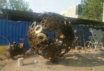 廣場球體雕塑，露天雕塑，不銹鋼球體雕塑標準