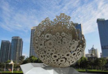 景觀球形雕塑供需，廣場雕塑，廣場鏤空球形雕塑選用