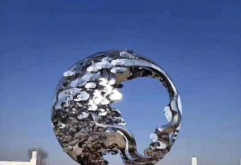 鏤空球雕塑優價，小區擺件，異形鏤空球雕塑廠家精選